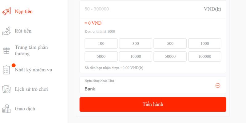rút tiền SA88